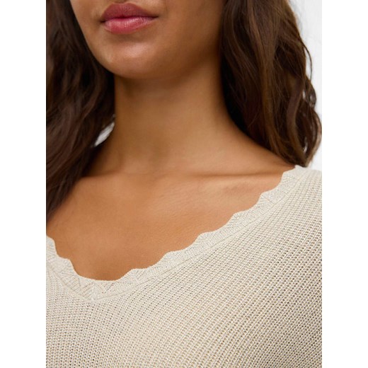 Vero Moda Sweter w kolorze beżowym Vero Moda L wyprzedaż Limango Polska