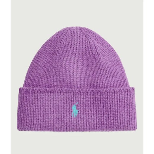 POLO RALPH LAUREN Wełniana czapka PONY ze sklepu Gomez Fashion Store w kategorii Czapki zimowe damskie - zdjęcie 186381472
