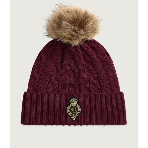 LAUREN RALPH LAUREN Czapka Crest-Patch | z dodatkiem wełny ze sklepu Gomez Fashion Store w kategorii Czapki zimowe damskie - zdjęcie 186381480