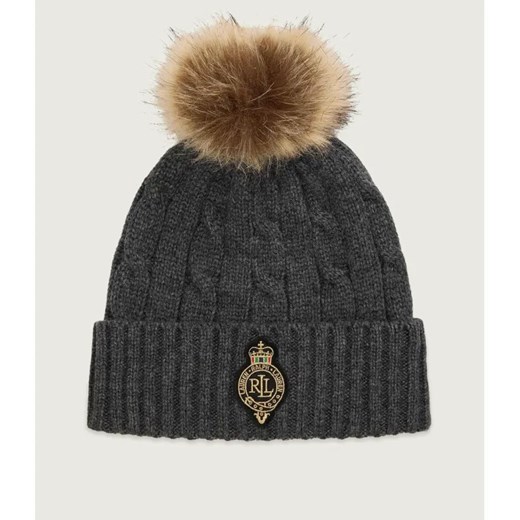 LAUREN RALPH LAUREN Czapka Crest-Patch | z dodatkiem wełny ze sklepu Gomez Fashion Store w kategorii Czapki zimowe damskie - zdjęcie 186381481