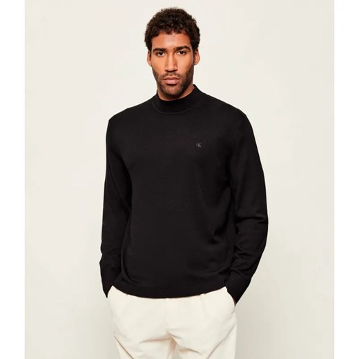 Calvin Klein Wełniany półgolf | Regular Fit ze sklepu Gomez Fashion Store w kategorii Swetry męskie - zdjęcie 186381550