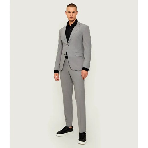 BOSS BLACK Garnitur P-Huge-2Pcs-WG-253 | Slim Fit | z dodatkiem wełny 48 Gomez Fashion Store