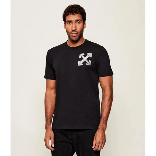 OFF-WHITE T-shirt METAL OFF ze sklepu Gomez Fashion Store w kategorii T-shirty męskie - zdjęcie 186381573