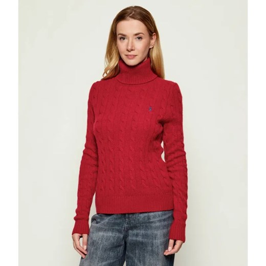 POLO RALPH LAUREN Wełniany golf | Regular Fit | z dodatkiem kaszmiru ze sklepu Gomez Fashion Store w kategorii Swetry damskie - zdjęcie 186381590