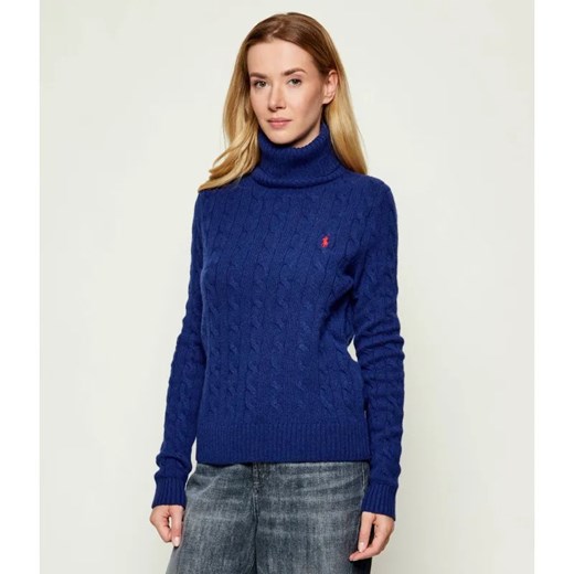 POLO RALPH LAUREN Wełniany golf | Regular Fit | z dodatkiem kaszmiru ze sklepu Gomez Fashion Store w kategorii Swetry damskie - zdjęcie 186381593