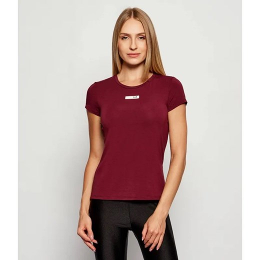 EA7 T-shirt | Slim Fit ze sklepu Gomez Fashion Store w kategorii Bluzki damskie - zdjęcie 186381613