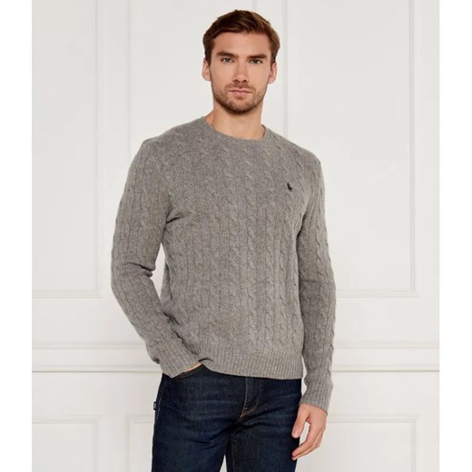 POLO RALPH LAUREN Wełniany sweter | Slim Fit | z dodatkiem kaszmiru ze sklepu Gomez Fashion Store w kategorii Swetry męskie - zdjęcie 186383053