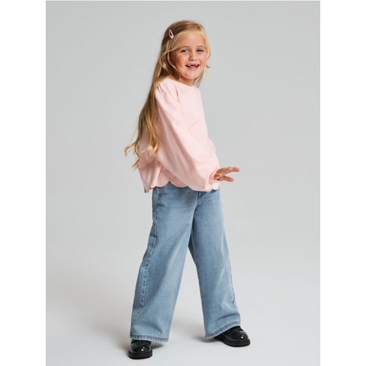 Sinsay - Jeansy wide leg - niebieski ze sklepu Sinsay w kategorii Spodnie dziewczęce - zdjęcie 186385742