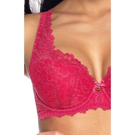 Biustonosz usztywniany Carmela M-053/22, Kolor rubinowy, Rozmiar 65E, Mat ze sklepu Intymna w kategorii Biustonosze - zdjęcie 186386033