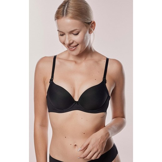 Czarny biustonosz super push-up z silikonem double push Ida, Kolor czarny, Rozmiar 65D, Mefemi ze sklepu Intymna w kategorii Biustonosze - zdjęcie 186386063