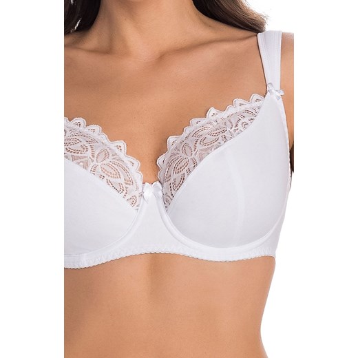 Biały biustonosz semi-soft półusztywniany Eco Exclusive 207, Kolor biały, Rozmiar 100B, Teyli ze sklepu Intymna w kategorii Biustonosze - zdjęcie 186386141