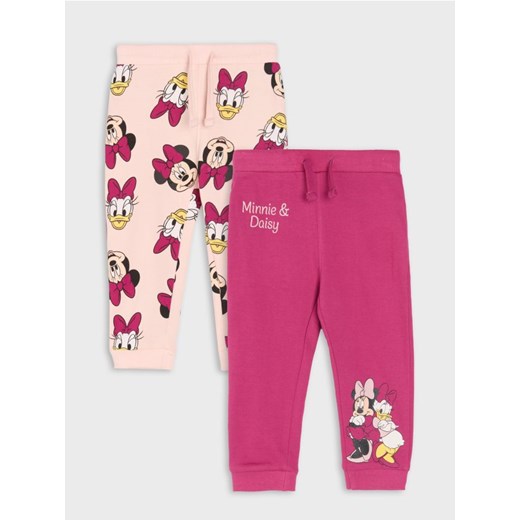 Sinsay - Spodnie dresowe 2 pack Minnie Mouse - różowy ze sklepu Sinsay w kategorii Spodnie dziewczęce - zdjęcie 186386334