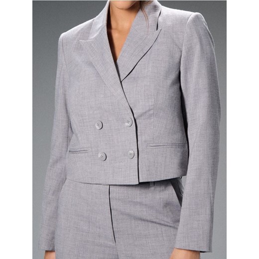 Sinsay - Krótki żakiet - szary ze sklepu Sinsay w kategorii Marynarki damskie - zdjęcie 186386340