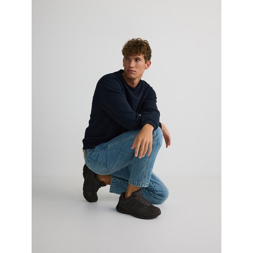 Reserved - Sneakersy z łączonych materiałów - ciemnoszary Reserved 45 promocyjna cena Reserved