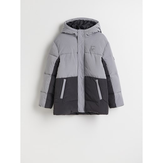 Reserved - Pikowana kurtka z ociepleniem - ciemnoszary ze sklepu Reserved w kategorii Kurtki chłopięce - zdjęcie 186386583