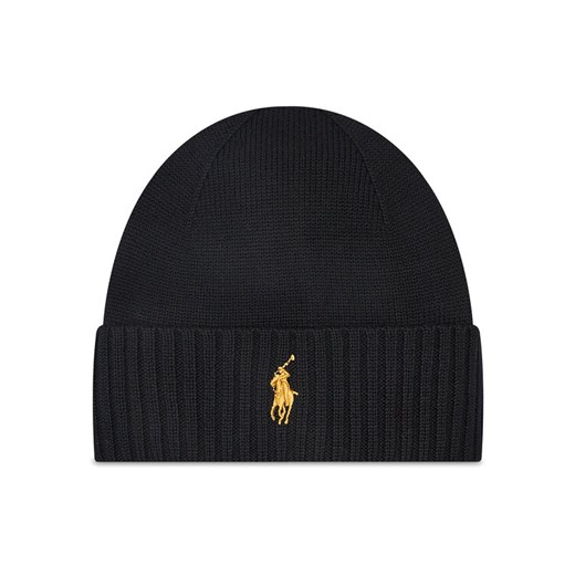 Polo Ralph Lauren Czapka 710886137008 Czarny ze sklepu MODIVO w kategorii Czapki zimowe damskie - zdjęcie 186387334