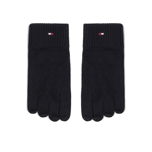 Rękawiczki Męskie Tommy Hilfiger Essentials AM0AM12845 Czarny ze sklepu eobuwie.pl w kategorii Rękawiczki męskie - zdjęcie 186387462