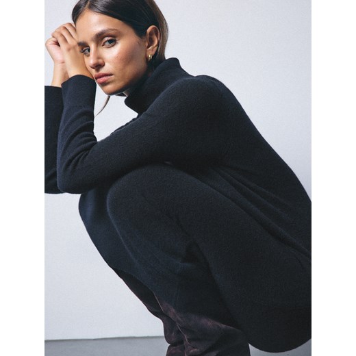 Mohito - Wełniana czarna sukienka maxi - czarny ze sklepu Mohito w kategorii Sukienki - zdjęcie 186387821