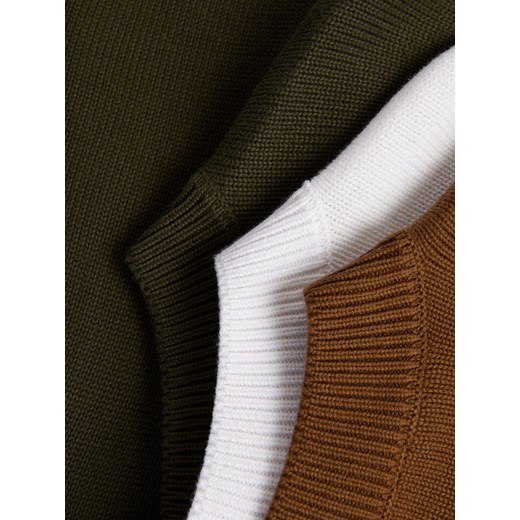 Reserved - Bawełniany półgolf - biały Reserved XL Reserved