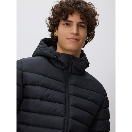 Reserved - Pikowana kurtka z kapturem - czarny ze sklepu Reserved w kategorii Kurtki męskie - zdjęcie 186388192