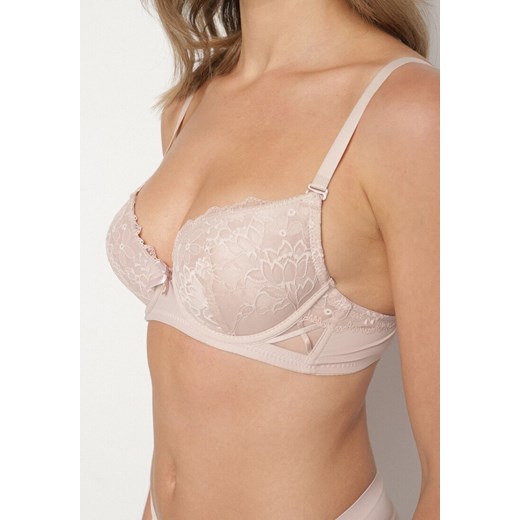 Różowy Biustonosz z Koronką i Kokardką Amirio ze sklepu renee.pl w kategorii Biustonosze - zdjęcie 186388493