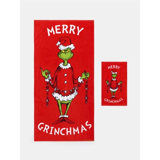 Sinsay - Ręczniki Grinch 2 pack - czerwony - id: 450EY-33X - marki Sinsay - 186389143 Sinsay - Ręczniki Grinch 2 pack - czerwony ze sklepu Sinsay w kategorii Ręczniki dla dzieci - zdjęcie 186389143