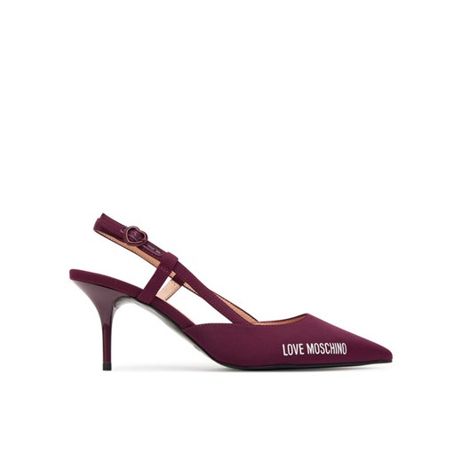 LOVE MOSCHINO Szpilki JA10267G1NIMX55641 Bordowy ze sklepu MODIVO w kategorii Czółenka - zdjęcie 186389412
