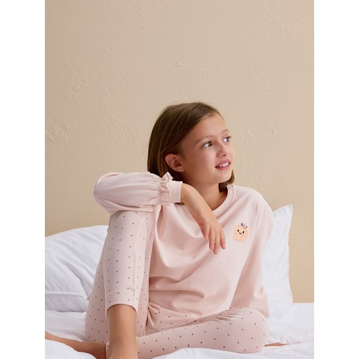 Reserved - Dwuczęściowa piżama - pastelowy róż ze sklepu Reserved w kategorii Piżamy dziecięce - zdjęcie 186390183