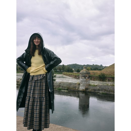 Reserved - Płaszcz z imitacji skóry - czarny ze sklepu Reserved w kategorii Płaszcze damskie - zdjęcie 186390243