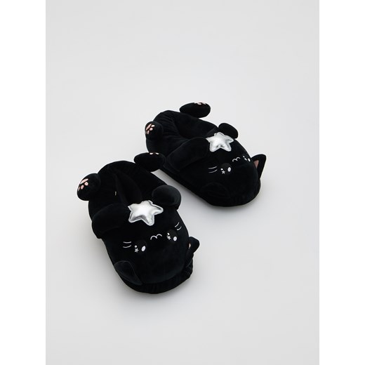 Reserved - Kapcie kotki - czarny ze sklepu Reserved w kategorii Kapcie dziecięce - zdjęcie 186390281