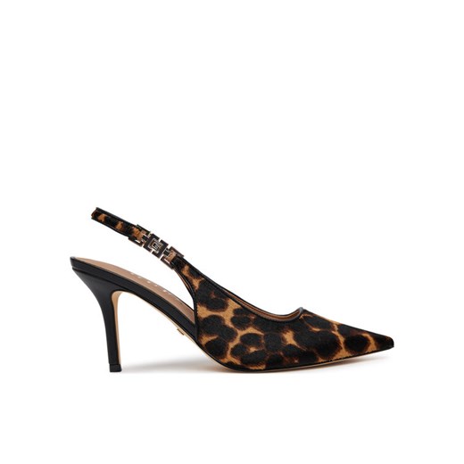 Szpilki Guess FLTNSH LEP05 Brązowy ze sklepu eobuwie.pl w kategorii Czółenka - zdjęcie 186393553