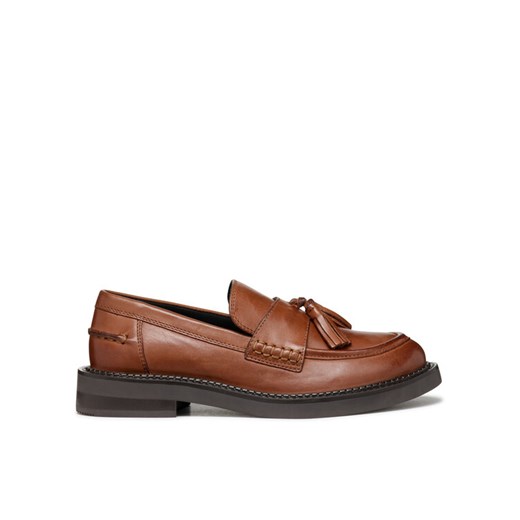 Loafersy Geox D Serilda D46WYH 00043 C6002 Brązowy ze sklepu eobuwie.pl w kategorii Lordsy damskie - zdjęcie 186393554