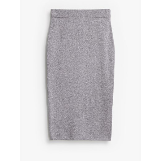 Mohito - Wełniana szara spódnica - szary ze sklepu Mohito w kategorii Spódnice - zdjęcie 186394661