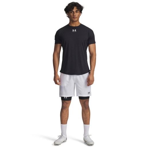 Męskie spodenki treningowe Under Armour UA Challenger Pro Shorts - białe ze sklepu Sportstylestory.com w kategorii Spodenki męskie - zdjęcie 186395740