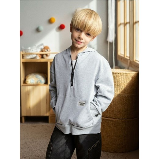 Sinsay - Bluza hoodie z zapięciem na zamek - szary - id: 289DN-85M - marki Sinsay - 186398814 Sinsay - Bluza hoodie z zapięciem na zamek - szary ze sklepu Sinsay w kategorii Bluzy chłopięce - zdjęcie 186398814