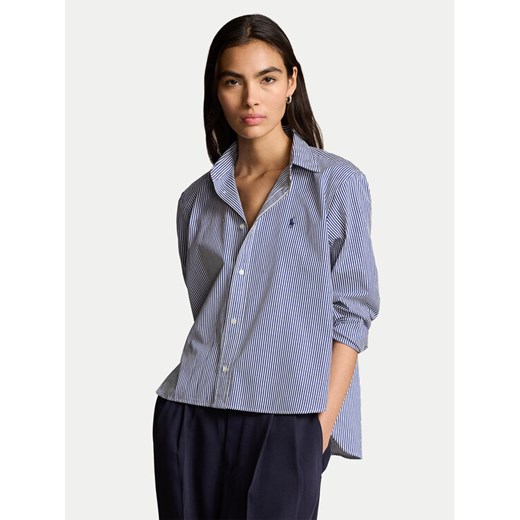 Polo Ralph Lauren Koszula 211891419001 Granatowy Regular Fit ze sklepu MODIVO w kategorii Koszule damskie - zdjęcie 186399033