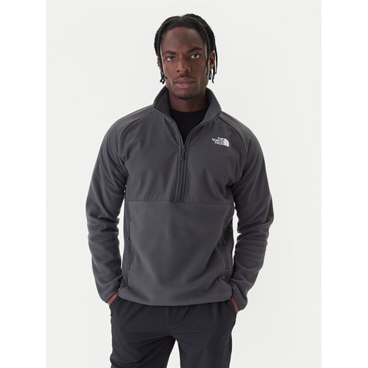 The North Face Polar 1/2 Glacier NF0A89JH Szary Regular Fit ze sklepu MODIVO w kategorii Bluzy męskie - zdjęcie 186399051