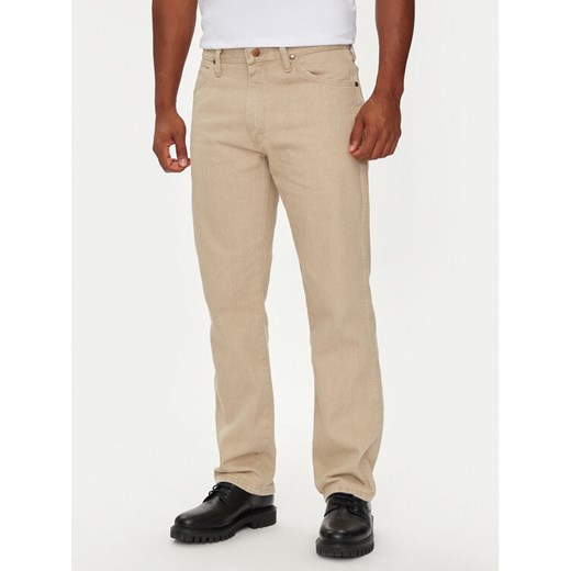 Wrangler Jeansy 13Mwz 112358473 Beżowy Straight Fit ze sklepu MODIVO w kategorii Jeansy męskie - zdjęcie 186399063