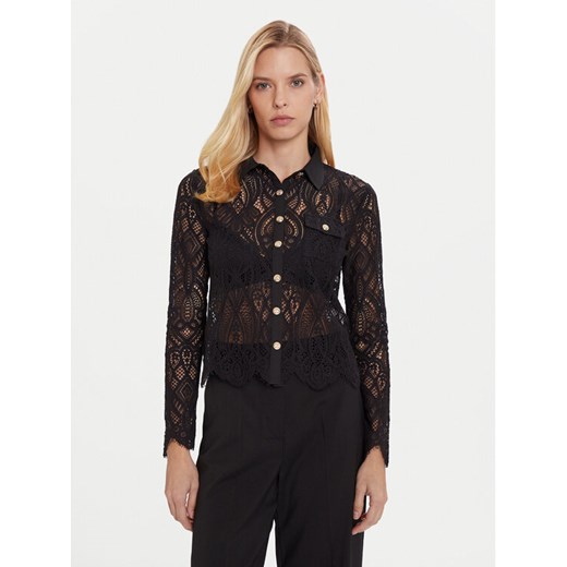 Morgan Bluzka 252-TLILA Czarny Slim Fit ze sklepu MODIVO w kategorii Bluzki damskie - zdjęcie 186399104