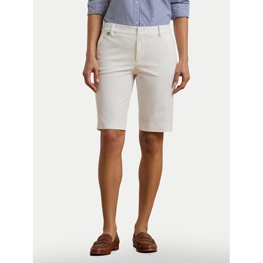 Lauren Ralph Lauren Szorty materiałowe Bsr-Btms 200661653 Biały Regular Fit ze sklepu MODIVO w kategorii Szorty - zdjęcie 186399114