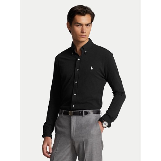 Polo Ralph Lauren Koszula 710654408089 Czarny Regular Fit ze sklepu MODIVO w kategorii Koszule męskie - zdjęcie 186399121