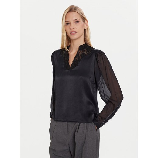 TWINSET Bluzka 252TT2243 Czarny Regular Fit ze sklepu MODIVO w kategorii Bluzki damskie - zdjęcie 186399144