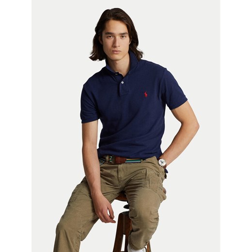Polo Ralph Lauren Polo Core Replen 710795080 Granatowy Slim Fit ze sklepu MODIVO w kategorii T-shirty męskie - zdjęcie 186399171