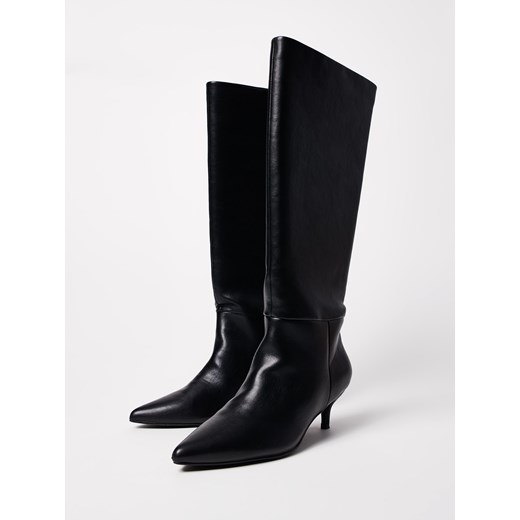 Mohito - Czarne kozaki na obcasie - czarny Mohito 36 Mohito