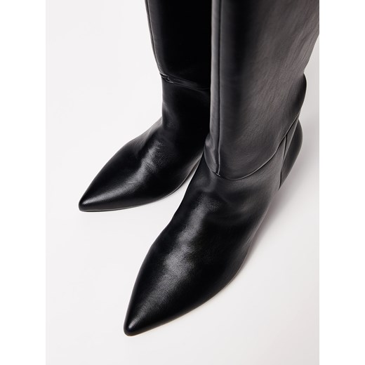 Mohito - Czarne kozaki na obcasie - czarny Mohito 36 Mohito