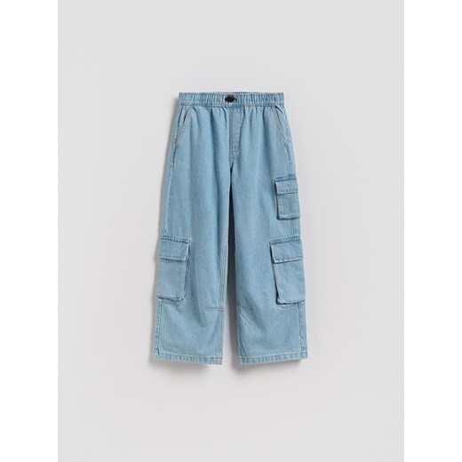 Reserved - Jeansy straight fit - niebieski ze sklepu Reserved w kategorii Spodnie chłopięce - zdjęcie 186400251