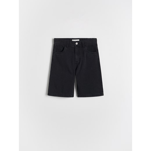 Reserved - Jeansowe szorty - czarny ze sklepu Reserved w kategorii Spodenki chłopięce - zdjęcie 186400311