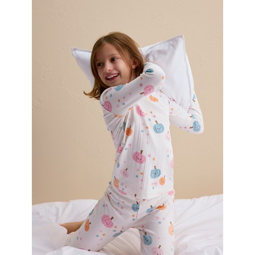 Reserved - Dwuczęściowa piżama - złamana biel ze sklepu Reserved w kategorii Piżamy dziecięce - zdjęcie 186400381