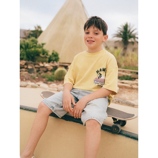 Reserved - Jeansowe szorty - niebieski ze sklepu Reserved w kategorii Spodenki chłopięce - zdjęcie 186400633