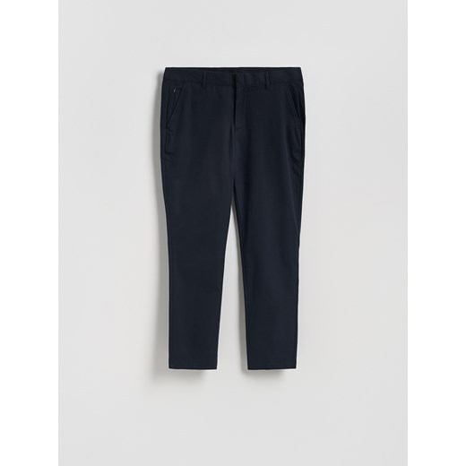 Reserved - Spodnie chino slim fit - granatowy ze sklepu Reserved w kategorii Spodnie męskie - zdjęcie 186402472